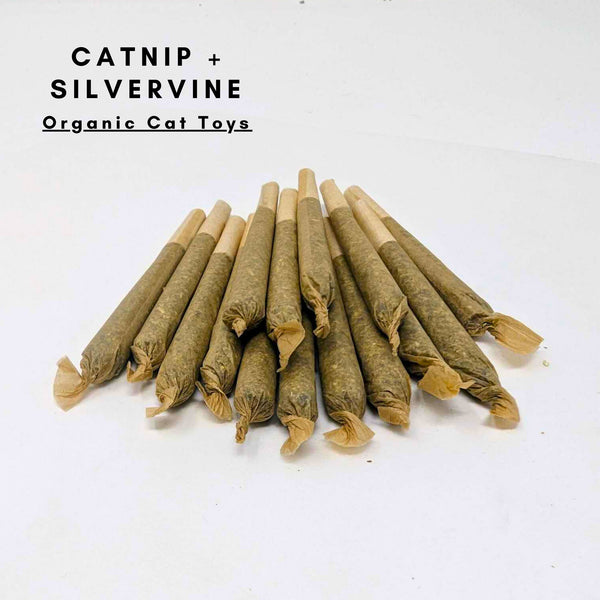 Cat Toy Joints 6 Pack - Organic Catnip + Silvervine