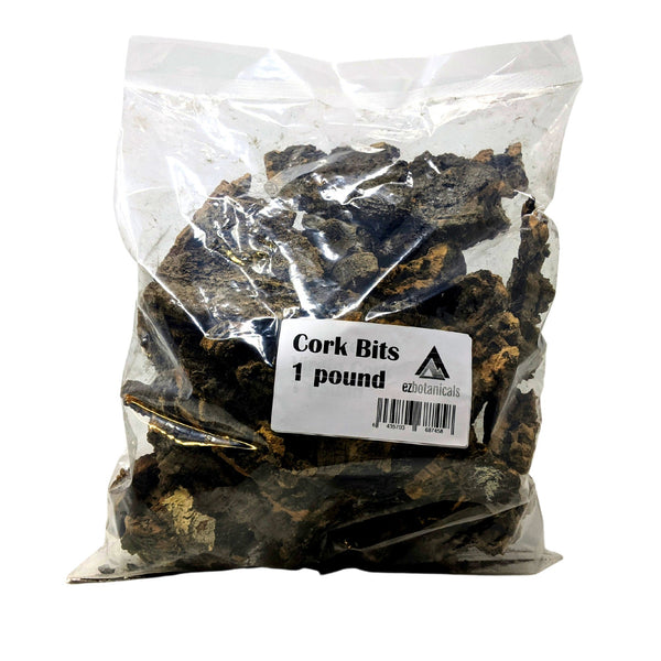 Virgin Cork Bits 1LB - for Orchids, Airplants, Reptiles, Tarantula, and Terrariums