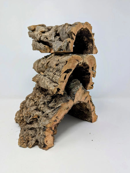 Cork HALF-ROUNDS by Weight - for Animal Hideouts, Orchids, Airplants, Reptiles, and Terrariums