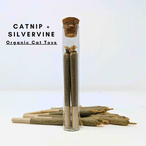 Cat Toy Joints 3 Pack - Organic Catnip + Silvervine