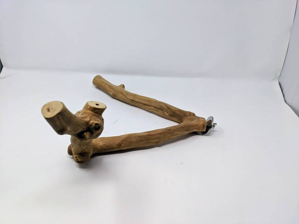 Assorted Small Java Wood Bird Perch with Mount for Cage (~10-12")