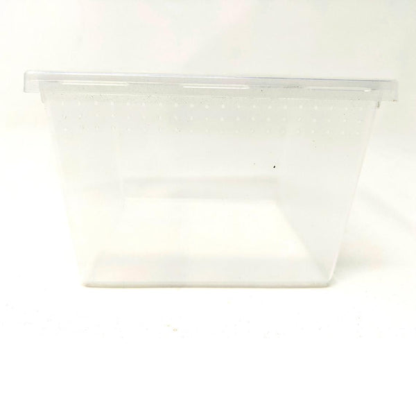 10 Pack - 7oz Ventilated Square Cup Flip Top Enclosure